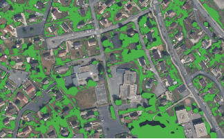 Illustration de l’analyse NDVI sur un quartier du territoire